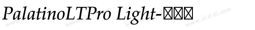 PalatinoLTPro Light字体转换